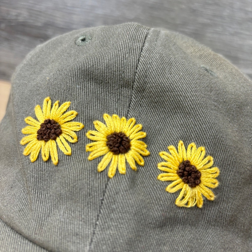Sunflower Hat Cap Strap Back Womens Brown Olive‎ Green Outdoors Adjustable - Picture 4 of 11